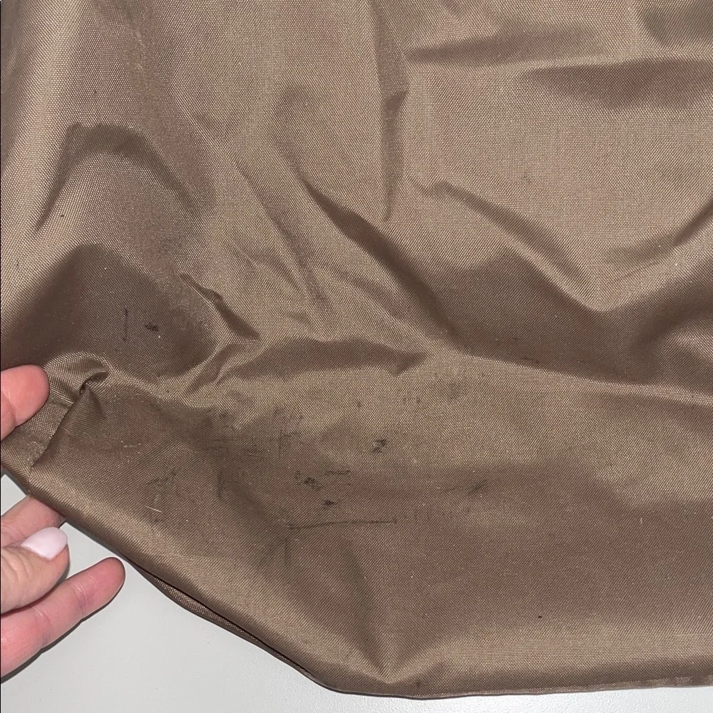 Tommy Bahama Large Tan Burlap and Brown Men's Travel Tote
